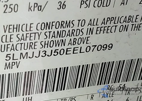 2014 Lincoln Navigator L из США, поврежденный, VIN 5LMJJ3J50EEL07099